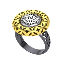 8 ayar beyaz altın yüzük