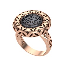 925 ayar siyah rodyum kaplama gümüş yüzük