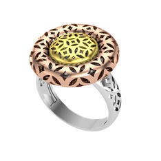 Adinkra Yüzük - 8 ayar altın yüzük #oi8fx3