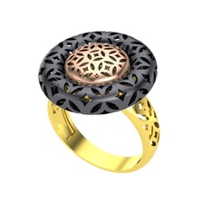 Adinkra Yüzük - 8 ayar rose altın yüzük #rqzpny