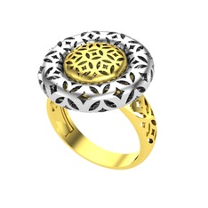 Adinkra Yüzük - 8 ayar altın yüzük #tl1yhx