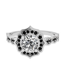 Minimal Arden Yüzük - Swarovski ve siyah zirkon 925 ayar gümüş yüzük #1oe0x4c