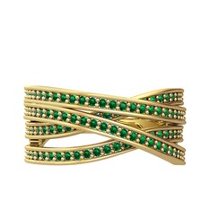 Rhys Yüzük - Yeşil kuvars 18 ayar altın yüzük #1y8kqxf