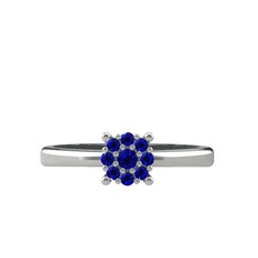 Lab safir 925 ayar gümüş yüzük