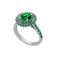 Yeşil kuvars 925 ayar gümüş yüzük