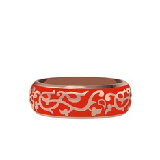 18 ayar rose altın yüzük (Kırmızı mineli)