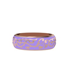 Adair Yüzük - 925 ayar rose altın kaplama gümüş yüzük (Menekşe mineli) #1of7bv1