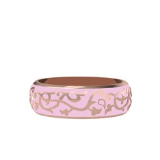 14 ayar rose altın yüzük (Pembe mineli)