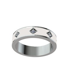 Fharsa Tamtur Yüzük - Swarovski 14 ayar beyaz altın yüzük (Beyaz mineli) #1jcjvis