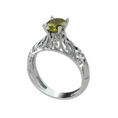 Peridot 925 ayar gümüş yüzük