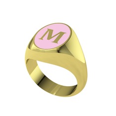 8 ayar altın yüzük (Pembe mineli)