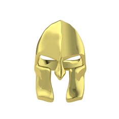 Miğfer Yüzük - 925 ayar altın kaplama gümüş yüzük #1cb6gkd