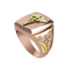 14 ayar altın yüzük (Sarı mineli)