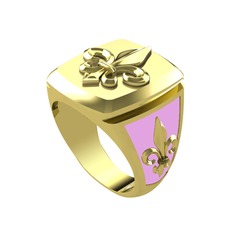 14 ayar altın yüzük (Pembe mineli)