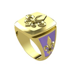 14 ayar altın yüzük (Menekşe mineli)