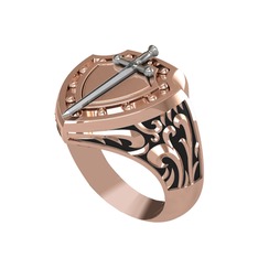 925 ayar gümüş yüzük (Siyah mineli)