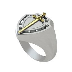 Şövalye Yüzük - 18 ayar altın yüzük #1u4jtsc