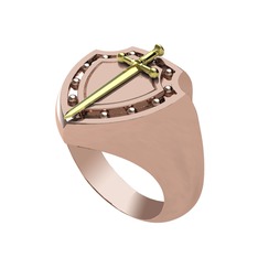 Şövalye Yüzük - 18 ayar altın yüzük #413y4y