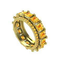 Arwen Tamtur Yüzük - Sitrin 14 ayar altın yüzük #15iyrck