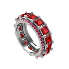 Garnet ve rodolit garnet 925 ayar gümüş yüzük