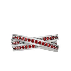 Etna Tamtur Yüzük - Garnet 925 ayar gümüş yüzük #hiqj6j