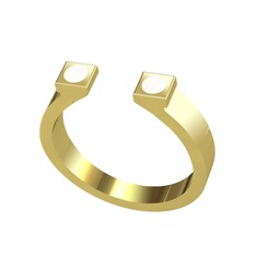 Maisie Yüzük - 8 ayar altın yüzük (Beyaz mineli) #15u5tlx