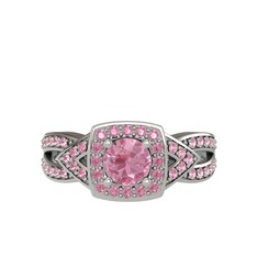 Aurora Yüzük - Pembe kuvars 925 ayar gümüş yüzük #nl7ffu