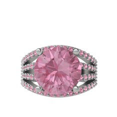 Amira Yüzük - Pembe kuvars 925 ayar gümüş yüzük #3u7h5p