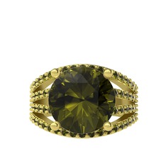 Amira Yüzük - Peridot 14 ayar altın yüzük #fypawl