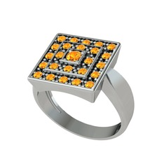 Daria Yüzük - Sitrin 925 ayar gümüş yüzük #fq2dhz