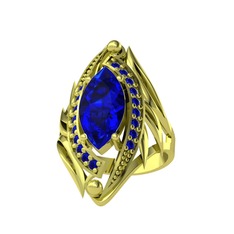 Euthalia Yüzük - Lab safir 14 ayar altın yüzük #1wos5nl