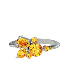 Binx Yüzük - Sitrin 925 ayar gümüş yüzük #igdrmy