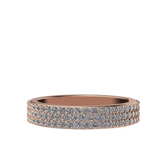 Brees Tamtur Yüzük - Beyaz zirkon ve swarovski 18 ayar rose altın yüzük #17tu2wp