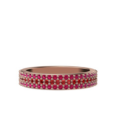 Brees Tamtur Yüzük - Garnet ve rodolit garnet 18 ayar rose altın yüzük #1pcqppi