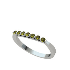 Peridot 925 ayar gümüş yüzük