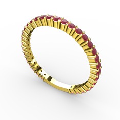 Adora Tamtur Yüzük - Kök yakut 925 ayar altın kaplama gümüş yüzük #1c5ej1o