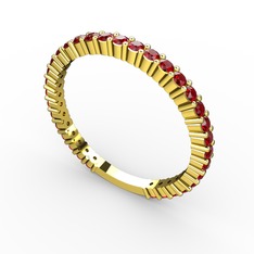 Adora Tamtur Yüzük - Garnet 925 ayar altın kaplama gümüş yüzük #f14hvn