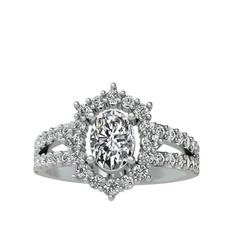 Lobelia Yüzük - Swarovski 925 ayar gümüş yüzük #l9a0a5