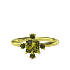 Peridot 8 ayar altın yüzük