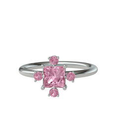 Earla Yüzük - Pembe kuvars 925 ayar gümüş yüzük #w46jb8