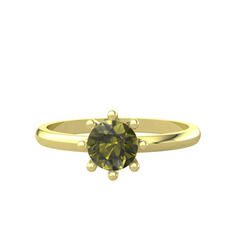 Peridot 18 ayar altın yüzük