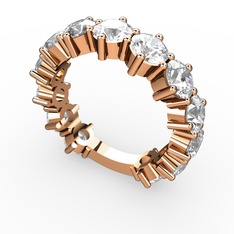 Tiana Tamtur Yüzük - Beyaz zirkon 14 ayar rose altın yüzük #1snxa2u