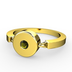 Peridot 18 ayar altın yüzük
