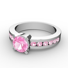 Verena Tektaş Yüzük - Pembe kuvars 925 ayar gümüş yüzük #16wfaau