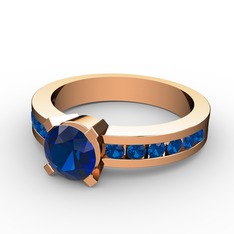 Verena Tektaş Yüzük - Lab safir 8 ayar rose altın yüzük #1rpnmkh