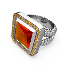 Armonia Yüzük - Sitrin 925 ayar gümüş yüzük #h8wiar