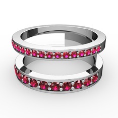 Rodolit garnet 925 ayar gümüş yüzük