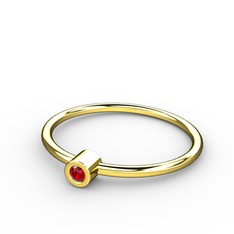 Garnet 8 ayar altın yüzük
