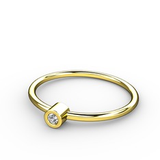 Swarovski 8 ayar altın yüzük