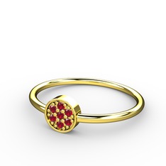 Garnet 8 ayar altın yüzük